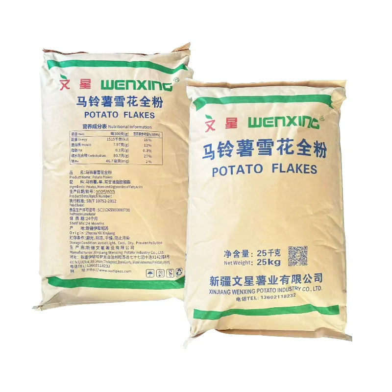 Backfüllung aus dehydriertem Kartoffel-Schneeflockenmehl