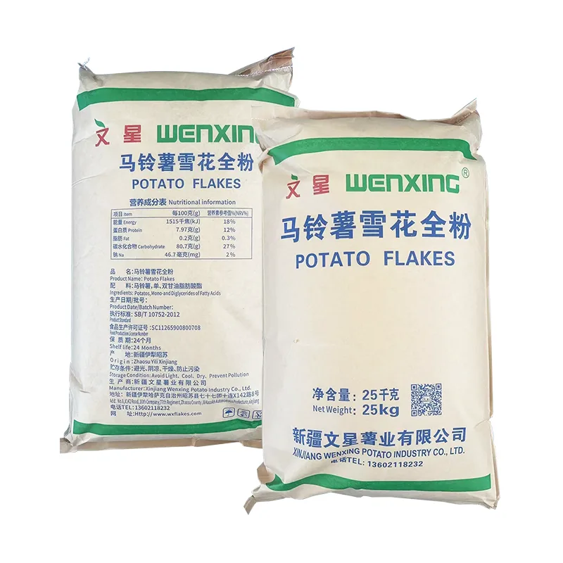 Dehydrierte Kartoffelflocken auf Hot Pot-Basis